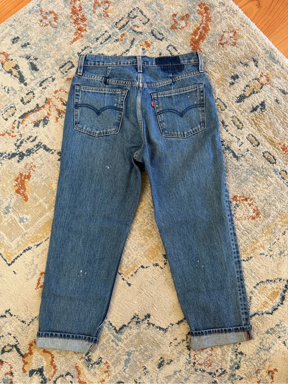 Levi's Straight Leg Jeans with Paint Detailing - Picture 3 of 5